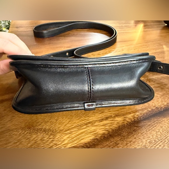 Coach Black Leather 18” Crossbody Bag - Picture 7 of 9